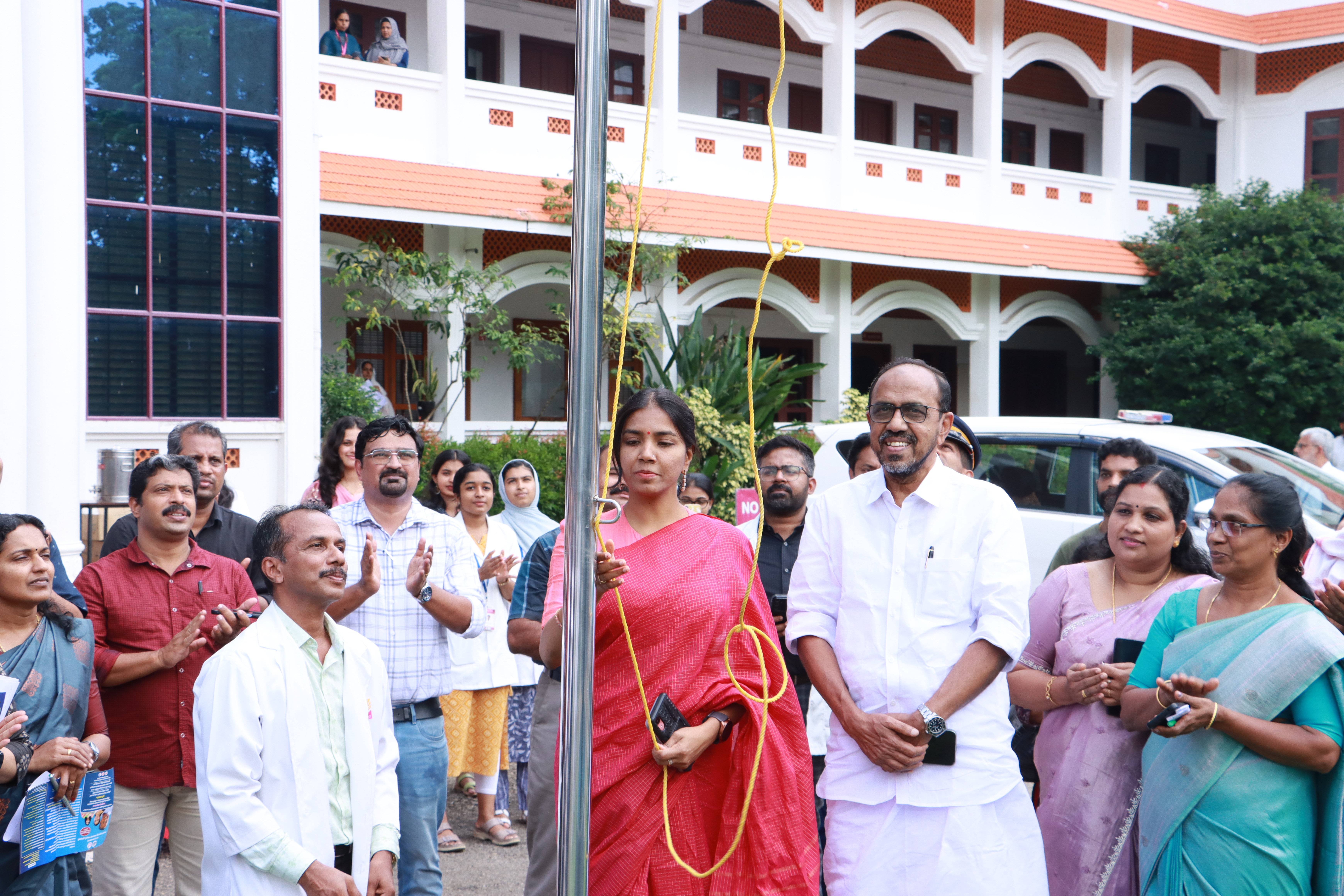 flag raising ceremony