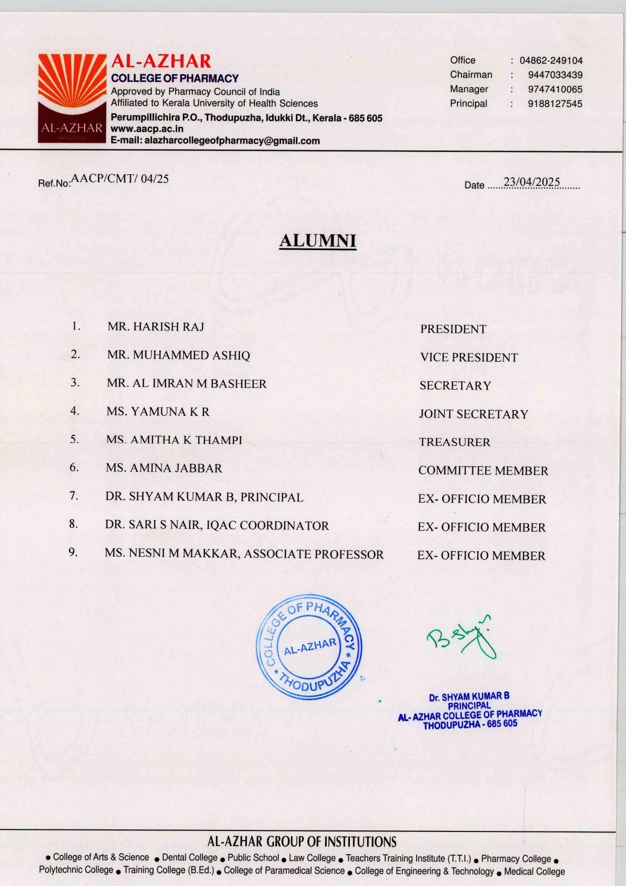 Alumni Association Members