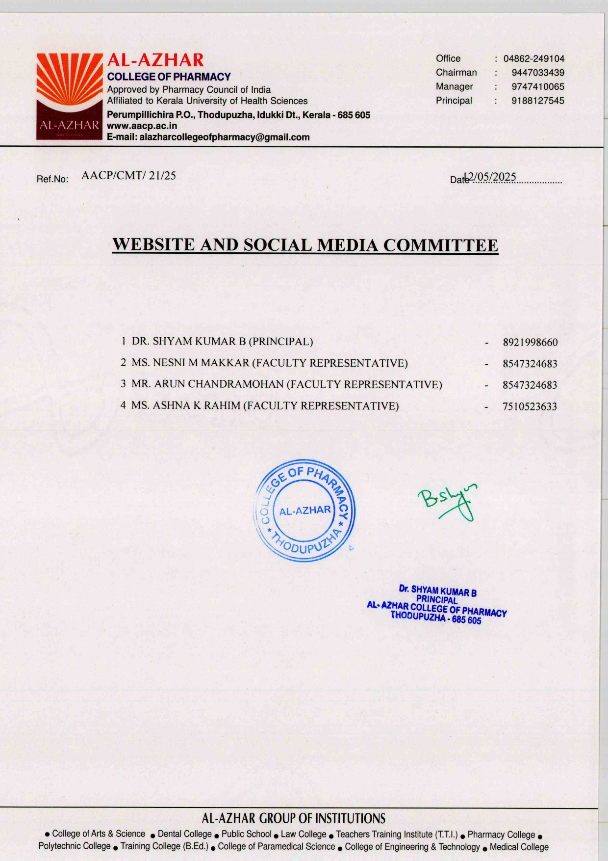 Website And Social Media Committee
